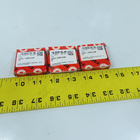 FAG 6200-C-2HRS-L038-C3 Sealed Deep Groove Ball Bearing 10x30x9mm lot of 3
