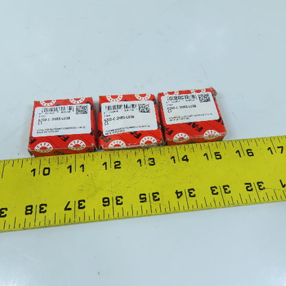FAG 6200-C-2HRS-L038-C3 Sealed Deep Groove Ball Bearing 10x30x9mm lot of 3