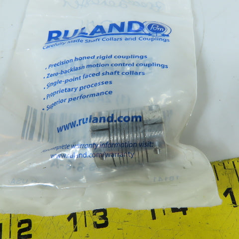 Ruland PCMR19-6-6-A 4-Beam Clamp Style Flexible Shaft Coupling 6mm x 6mm Bore