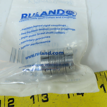 Ruland PCMR19-6-6-A 4-Beam Clamp Style Flexible Shaft Coupling 6mm x 6mm Bore