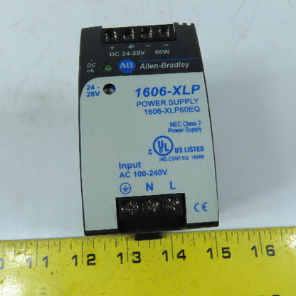 Allen-Bradley 1606-XLP60EQ 60W Power Supply 24-28VDC Output 100-240VAC Input