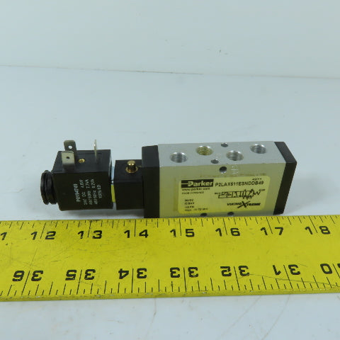 Parker P0194749 P2LAX511ESNDDB49 5/2 Single Solenoid Pneumatic Valve 24VDC