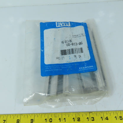 System Plast VG-013-06 6" Stainless Steel Guide Rail Splice Sleeve Pkg. Of 10