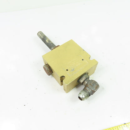 Vickers 20197A 3-Way Pressure Relief Valve Manifold Block