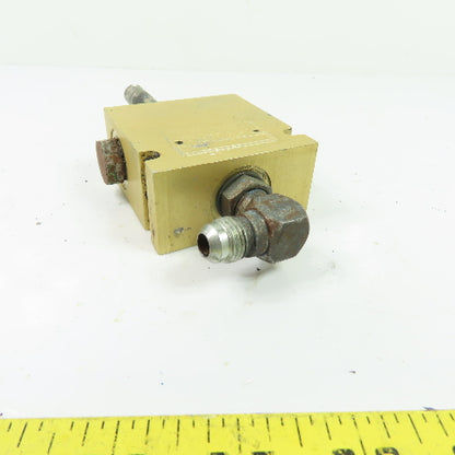 Vickers 20197A 3-Way Pressure Relief Valve Manifold Block