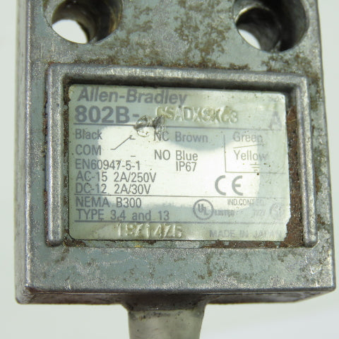 Allen-Bradley 802B-CSADXSXC3 Compact Limit Switch Roller Lever 250VAC