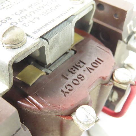 Cutler-Hammer 6-1-3 9586H6067G NEMA Size 0 Contactor w/ Overload Relay 110V Coil