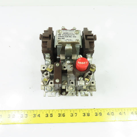 Cutler-Hammer 6-1-3 9586H6067G NEMA Size 0 Contactor w/ Overload Relay 110V Coil