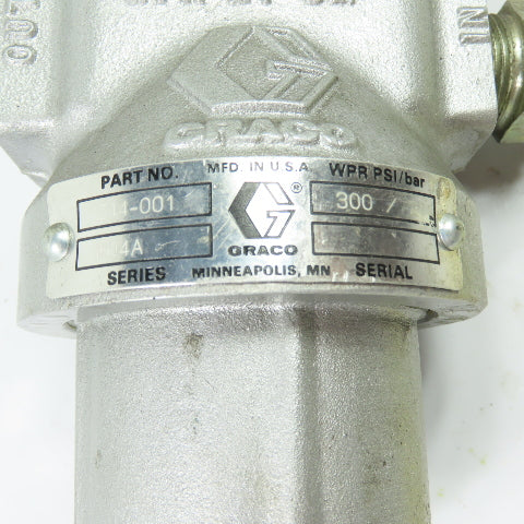 Graco 214-001 Low Pressure Medium Volume Red Alert Filter 300PSI 6GPM 3/4" NPT