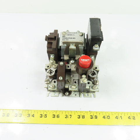 Cutler-Hammer 9586H6067G 6-1-3 NEMA Size 0 Contactor w/ Overload Relay 110V Coil