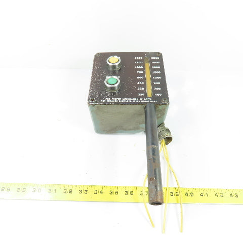 FASTER/SLOWER Speed Control Station w/Dual RPM Indicator Scale 230-1750 460-3500