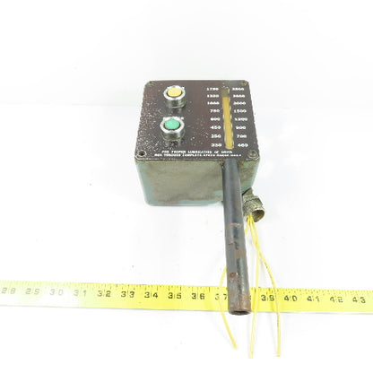 FASTER/SLOWER Speed Control Station w/Dual RPM Indicator Scale 230-1750 460-3500