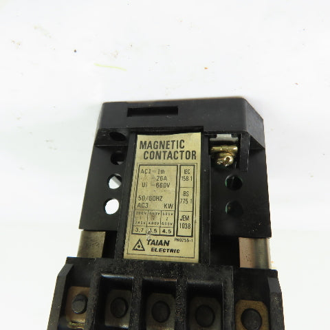 Taian C-16G 26A Magnetic Contactor 660Vw/ Overload Relay 1.3-2.1A