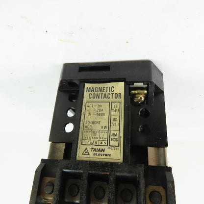 Taian C-16G 26A Magnetic Contactor 660Vw/ Overload Relay 1.3-2.1A