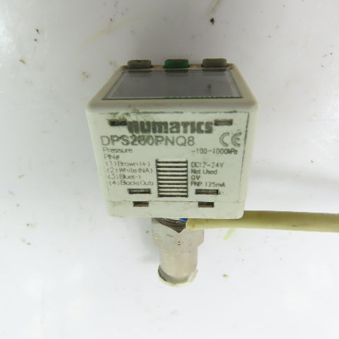 Numatics DPS280PNQ8 Digital Pressure Switch -100~1000kPa 12-24VDC PNP