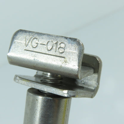 System Plast VG-018 Stainless Steel Guide Rail Clip 5/8" Rod 6" OAL Lot Of 5