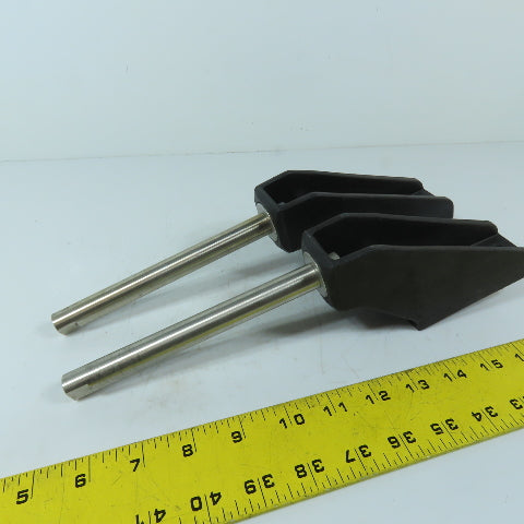 Valu Guide VG-203L Guide Rail Bracket Body 5/8" x 6" Rod Lot Of 2