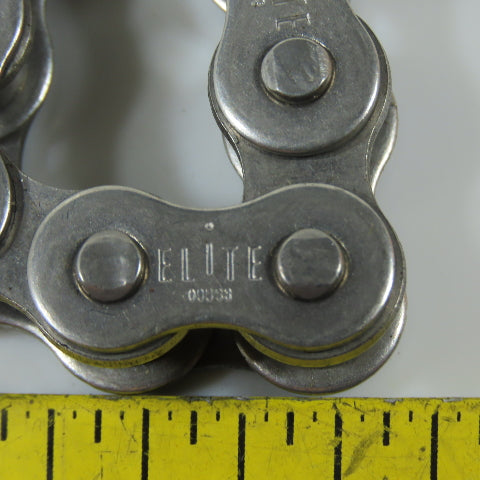 Elite 08BSS Stainless Steel Single Strand Roller Chain 46" 19" Lengths