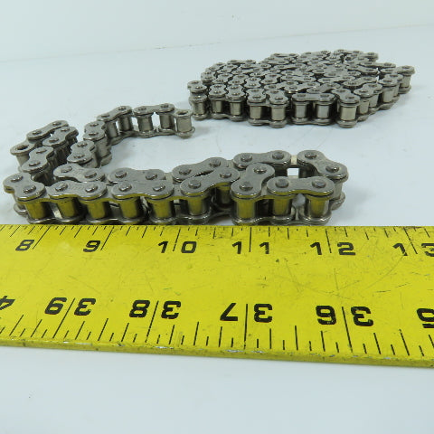 Elite 08BSS Stainless Steel Single Strand Roller Chain 46" 19" Lengths