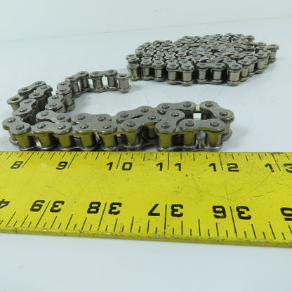 Elite 08BSS Stainless Steel Single Strand Roller Chain 46" 19" Lengths