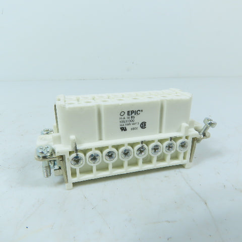 EPIC 10531000 H-A 16 BS 16-Pin Female Heavy Duty Connector Insert 16A 600V