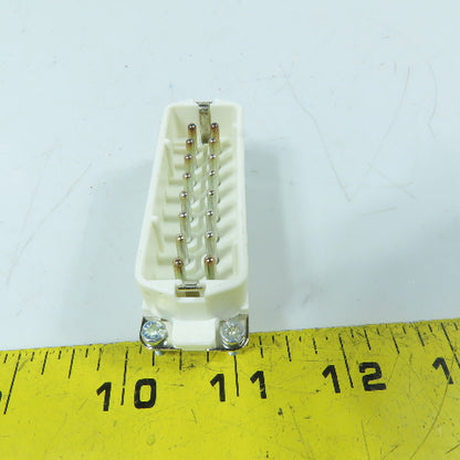 Epic 10530000 H-A 16 SS 16-Pin Male Rectangular Connector Insert 250V