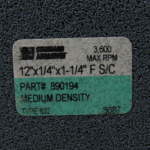 Standard Abrasives 890194 12" Medium Density Fine Deburring Wheel Lot Of 2