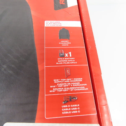 Milwaukee M100B-212X Heated ToughShell Jacket Size 2XL Black w/Battery & Charger