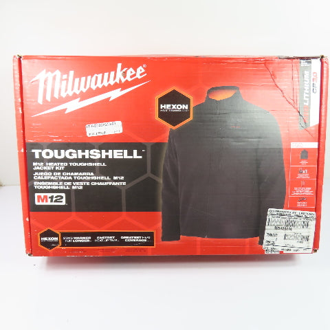 Milwaukee M100B-212X Heated ToughShell Jacket Size 2XL Black w/Battery & Charger