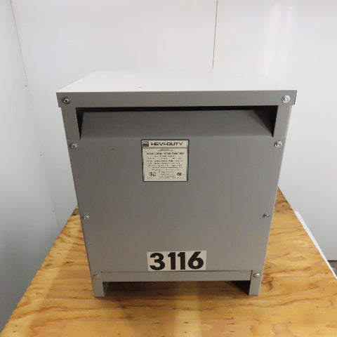 Hevi-Duty T5H30S 30 KVA General Purpose Transformer 480V Pri 240/120V Sec 3Ph