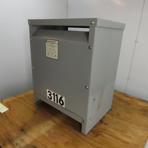 Hevi-Duty T5H30S 30 KVA General Purpose Transformer 480V Pri 240/120V Sec 3Ph