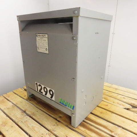 Hevi-Duty T2H30S 30KVA General Purpose Transformer 480V Pri 208Y/120V Sec 3Ph