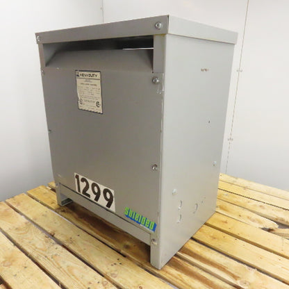 Hevi-Duty T2H30S 30KVA General Purpose Transformer 480V Pri 208Y/120V Sec 3Ph