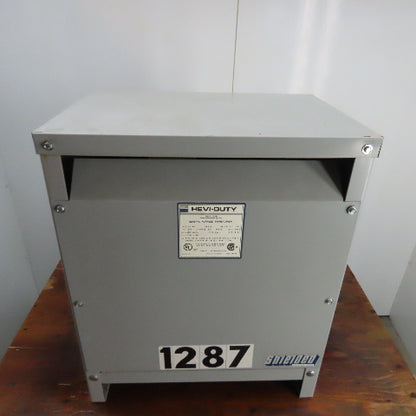 Hevi-Duty T2H45S 45 KVA 3Ph General Purpose Transformer 480V Pri 208Y/120V Sec