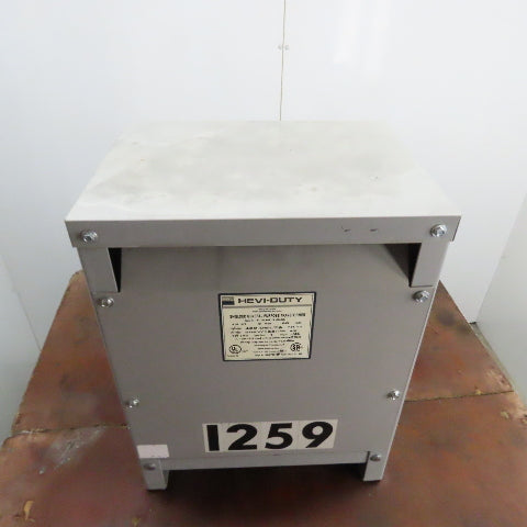 Hevi-Duty T2H15S 15 KVA 3Ph General Purpose Transformer 480V Pri 208Y/120V Sec