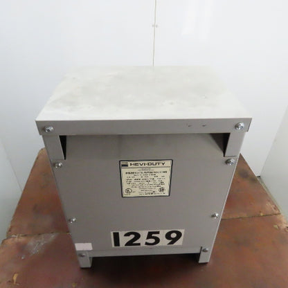 Hevi-Duty T2H15S 15 KVA 3Ph General Purpose Transformer 480V Pri 208Y/120V Sec