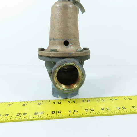 Watts M1 174A 1-1/4" Bronze Boiler Pressure Safety Relief Valve 125 PSI