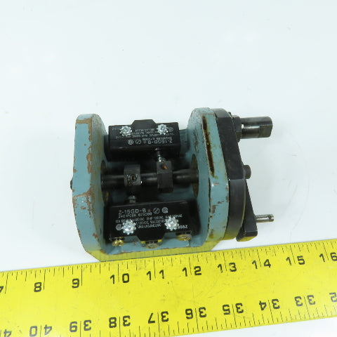 Z4G1P09B Z-15GD-B Dual Snap-Action Limit Switch Rotary Cam Assembly 480VAC