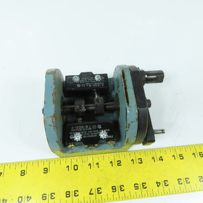 Z4G1P09B Z-15GD-B Dual Snap-Action Limit Switch Rotary Cam Assembly 480VAC