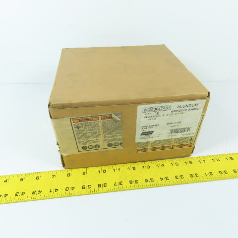 Norton 38A80-KVBE 8" x 1/4" x 1-1/4" Aluminum Oxide Grinding Wheel Lot Of 10