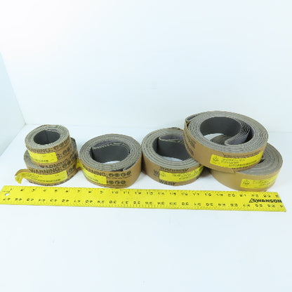 Klingspor 2" x 132" Silicon Carbide Cloth Sanding Belt 120 Grit Lot Of 26