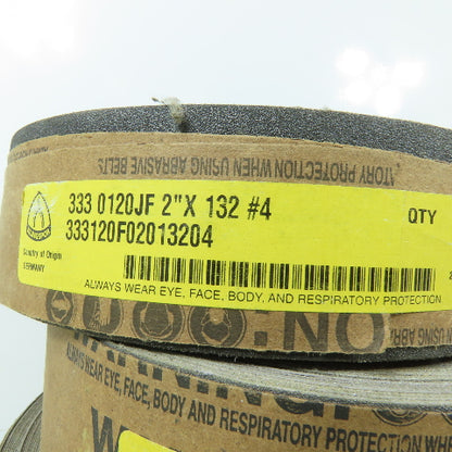 Klingspor 333 0120JF 2" x 132" 120 Grit Aluminum Oxide Sanding Belt Lot Of 80