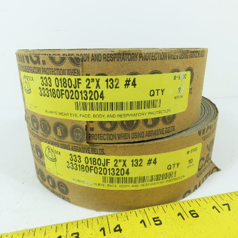 Klingspor 333 0180JF 2" x 132" 180 Grit Cloth Sanding Belts Lot Of 12