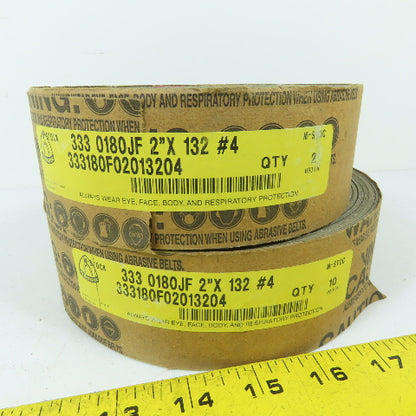 Klingspor 333 0180JF 2" x 132" 180 Grit Cloth Sanding Belts Lot Of 12