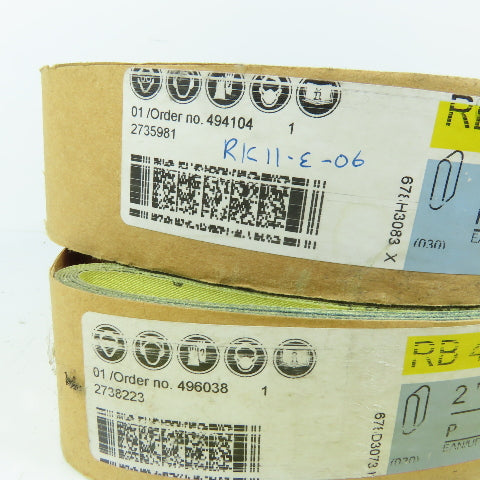 Hermes RB 406 J-FLEX 80 Grit Aluminum Oxide Sanding Belt 2" x 132" Lot Of 15