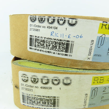 Hermes RB 406 J-FLEX 80 Grit Aluminum Oxide Sanding Belt 2" x 132" Lot Of 15