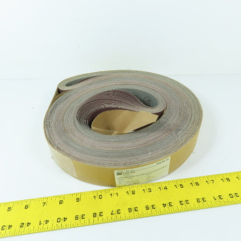 3M 51141 30716 2" x 132" P120 Aluminum Oxide Cloth Sanding Belt Film-Lok Lot/25