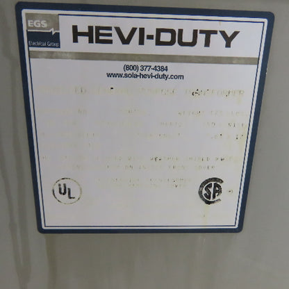 Hevi-Duty T2H15S 15 KVA 3Ph General Purpose Transformer 480V Pri 208Y/120V Sec