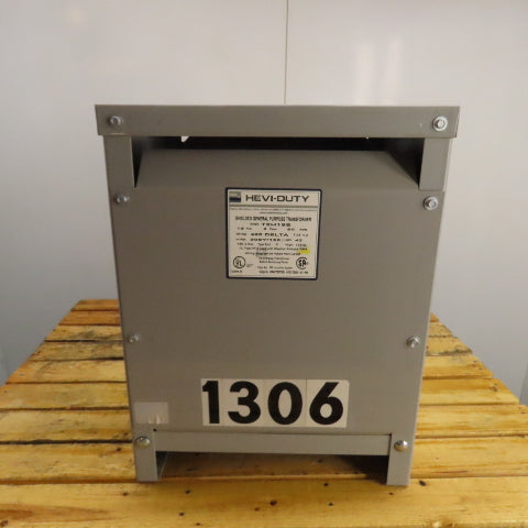 Hevi-Duty T2H15S 15 KVA 3Ph General Purpose Transformer 480V Pri 208Y/120V Sec