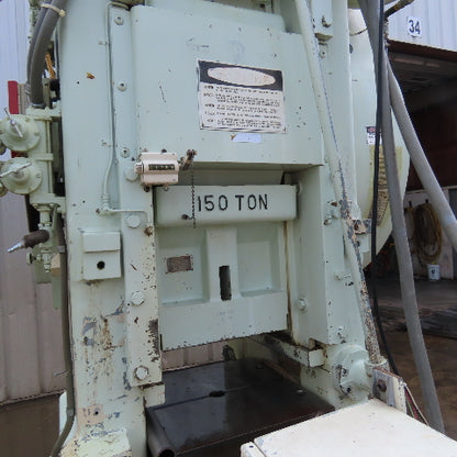 Minster 90-150 150 Ton Stamping Punch Press 3Ph 230/460V 1-1/2" Stroke 60-120SPM